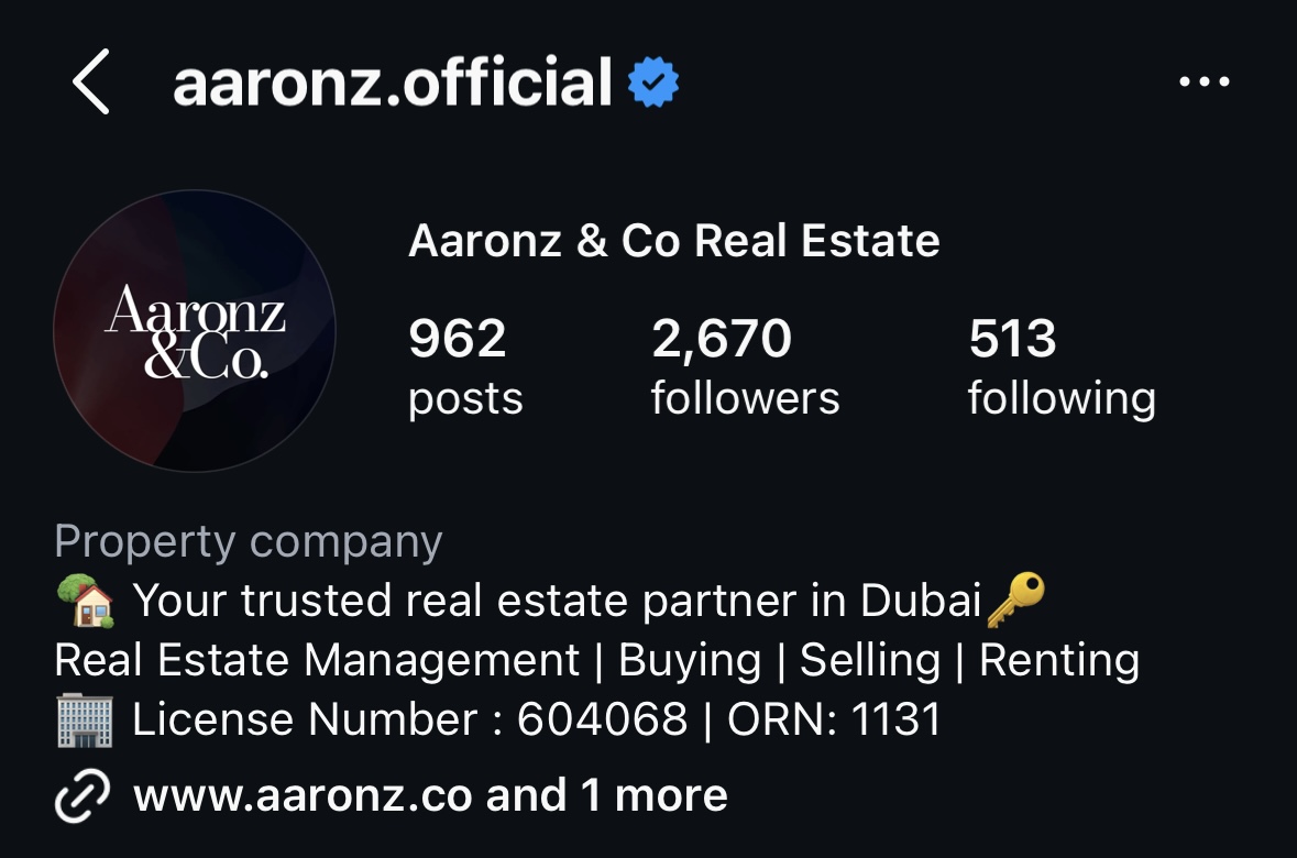 aaronz.official — current profile