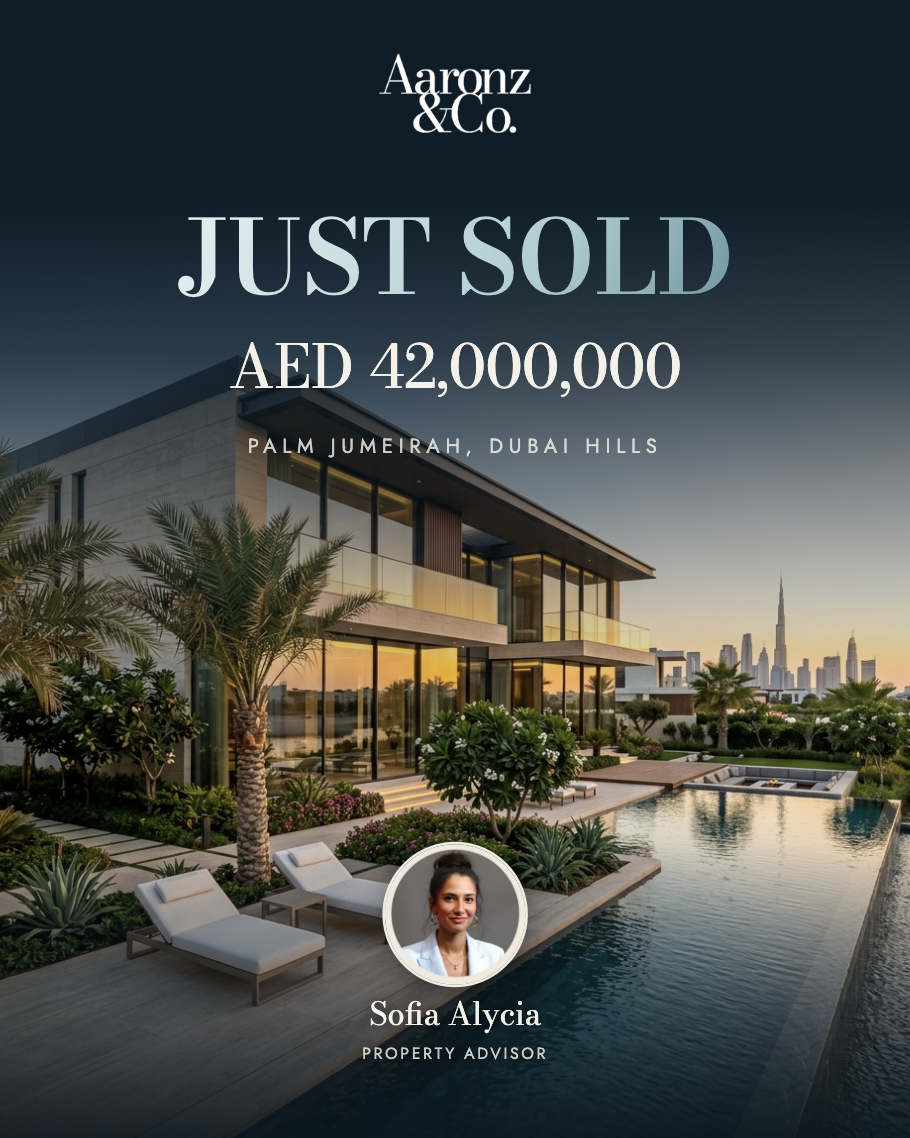 Just Sold — AED 42,000,000, Palm Jumeirah